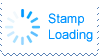 Stamp with a loading icon and the text 'Stamp Loading'