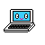 Gif of smiling laptop computer