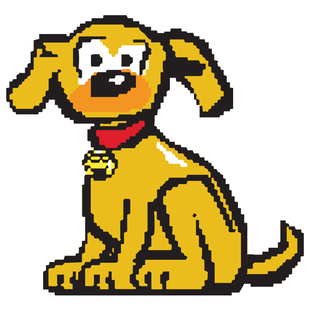 Gif of Rover, the dog from Microsoft Bob